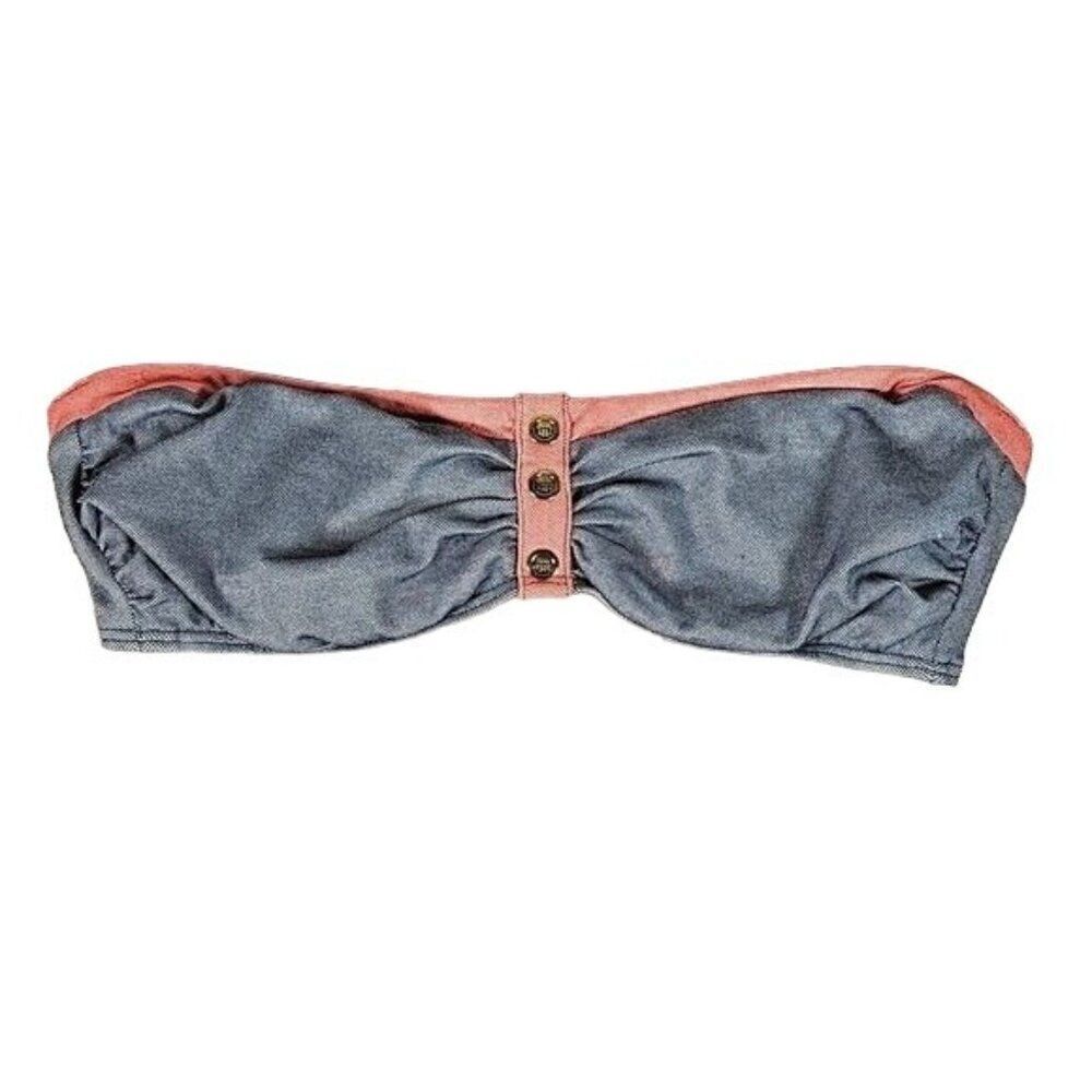 Tommy Hilfiger Bandeau Bikini Top Sz M w/o optional strap